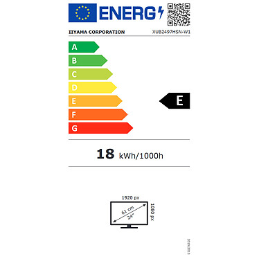 iiyama 23.8" LED - ProLite XUB2497HSN-W1. economico