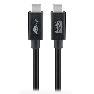 Avis Goobay Câble USB4 2.0 Type C (M/M) - Power Delivery - 1.2 m