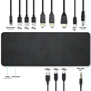 Acquista i-tec USB-C Triple Display Docking Station Gen 2 Pro + Power Delivery 100W.