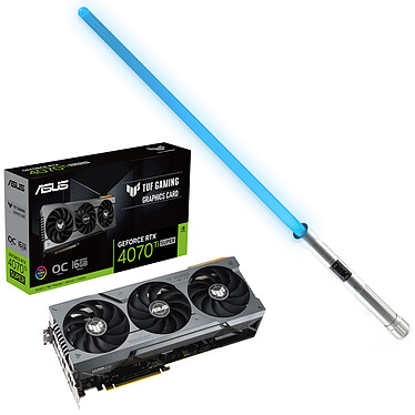 ASUS TUF Gaming GeForce RTX 4070 Ti SUPER OC Bundle The Force with SOLAARI WAAN Silver Elite Lightsaber .