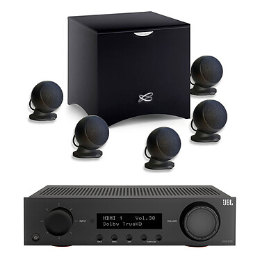 JBL MA310 Black + Cabasse Alcyone 3 Black 5.1.