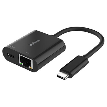 Adaptador Ethernet Gigabit de USB-C a RJ45 Belkin de 100 W .