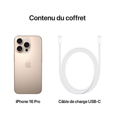 Apple iPhone 16 Pro 1 To Titane Sable pas cher