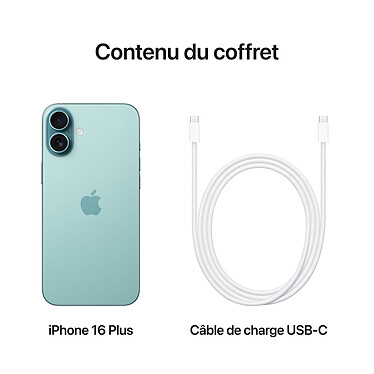 Apple iPhone 16 Plus 512 Go Sarcelle pas cher