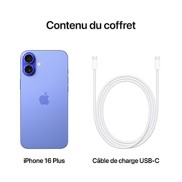 Apple iPhone 16 Plus 128 Go Outremer pas cher