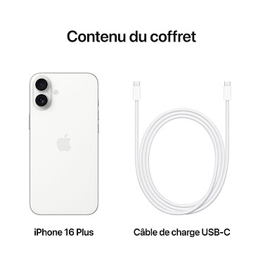 Apple iPhone 16 Plus 512 Go Blanc pas cher