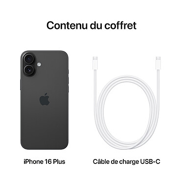 Apple iPhone 16 Plus 256 Go Noir pas cher