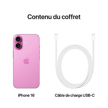 Apple iPhone 16 512 Go Rose pas cher