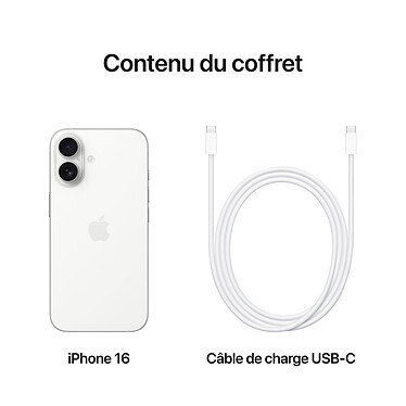 Apple iPhone 16 512 Go Blanc pas cher