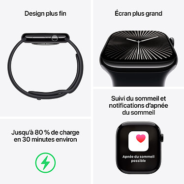 Avis Apple Watch Series 10 GPS + Cellular 42 mm Titane Or Bracelet Milanais