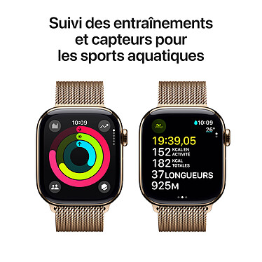 Acquista Apple Watch Series 10 GPS + Cellular Titanium Gold Milanese 42mm Band.