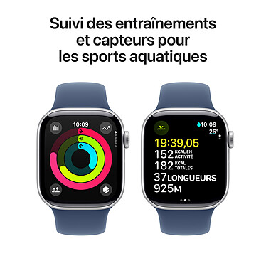 Comprar Apple Watch Series 10 GPS + Cellular 42 mm Aluminio Plata Correa deportiva vaquera S/M.