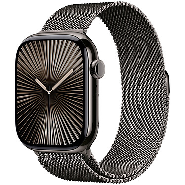 Apple Watch Series 10 GPS + Cellular 46 mm Titanium Slate Milanese Strap S/M.