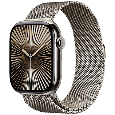 Apple Watch Series 10 GPS + Cellular 46 mm Natural Titanium Milanese Band M/L.