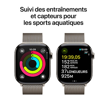 Acquista Apple Watch Series 10 GPS + Cellular 46 mm cinturino milanese in titanio naturale S/M.