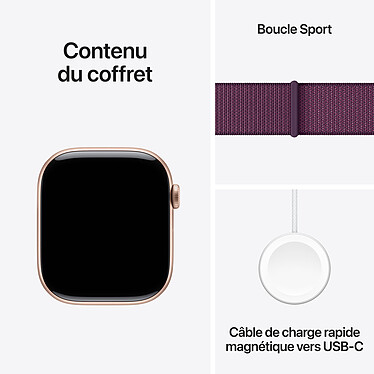 cheap Apple Watch Series 10 GPS + Cellular 46 mm Aluminium Rose Gold Sport Textile Band .