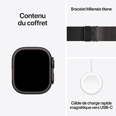 Apple Watch Ultra 2 GPS + Cellular 49 mm Titanio Nero Cinturino Milanese L economico