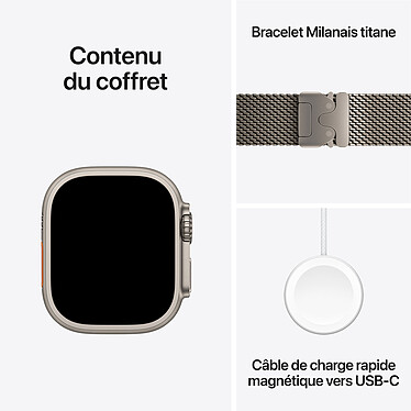 Apple Watch Ultra 2 GPS + Cellular 49 mm Titanio Natural Correa milanesa L. a bajo precio