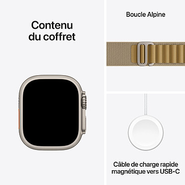 Apple Watch Ultra 2 GPS + Cellular 49 mm cinturino in titanio naturale Alpine Sahara L. economico