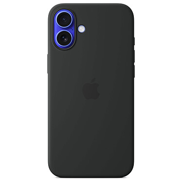 Funda de silicona Apple con MagSafe Negra Apple iPhone 16 Plus.