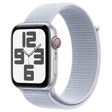 Correa deportiva Apple Watch SE GPS + Cellular (2024) 44 mm Aluminio Plata Texitle .