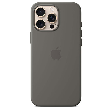 Funda de silicona Apple con MagSafe Gris Mineral iPhone 16 Pro Max.