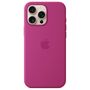 Custodia in silicone con MagSafe Fucsia Apple iPhone 16 Pro Max.