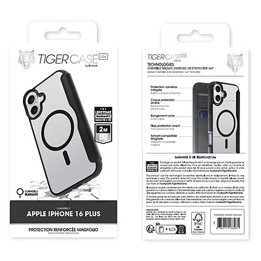 Opiniones sobre Tiger Case Lite Folio MagSafe 2M iPhone 16 Plus.