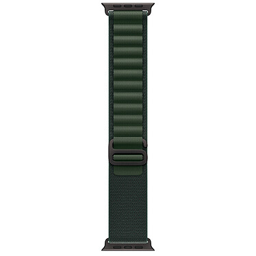 Apple Boucle Alpine Vert Foncé Finition Titane Noir pour Apple Watch 49 mm - L