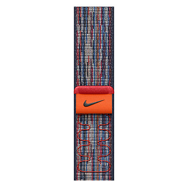 Apple Boucle Sport Nike Bleu/Rouge pour Apple Watch 46 mm