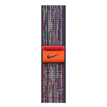 Apple Boucle Sport Nike Bleu/Rouge pour Apple Watch 42 mm