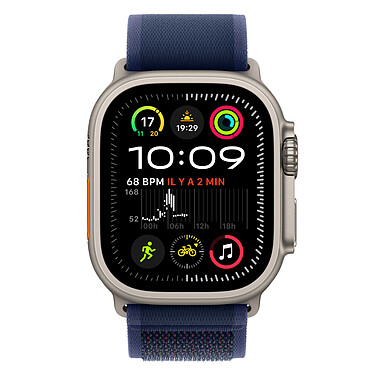 Opiniones sobre Hebilla Apple Trail Azul Acabado Titanio Natural para Apple Watch 49 mm - M/L.