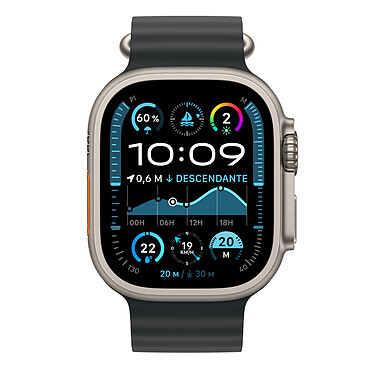 Opiniones sobre Extensión de pulsera Apple Ocean Acabado en titanio natural negro para Apple Watch de 49 mm .