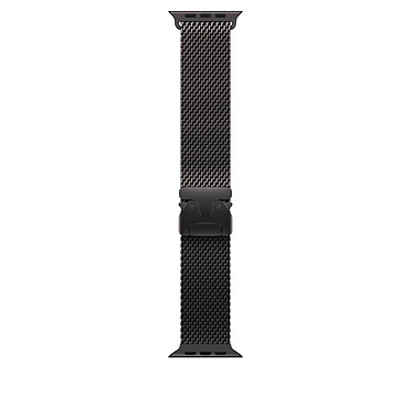 Apple Milanese titanium bracelet black 49 mm - Large .