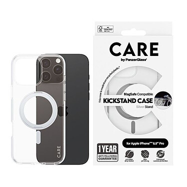 Opiniones sobre PanzerGlass Case Feature Kickstand iPhone 16 Pro Max Silver .