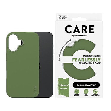 Nota PanzerGlass Coque Fashion iPhone 16 Verde.