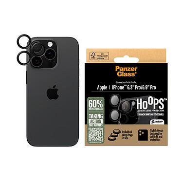 Nota PanzerGlass Hoops Lens iPhone 16 Pro/16 Pro Max Black.