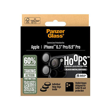 Comprar PanzerGlass Hoops Lente iPhone 16 Pro/16 Pro Max Negro.