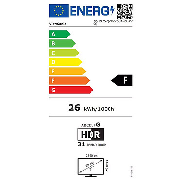 ViewSonic 27" LED - VX2758A-2K-PRO-3 pas cher