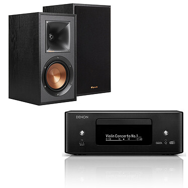 Denon RCD-N12DAB Black + Klipsch R-51M.