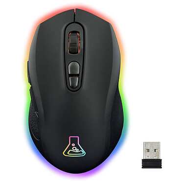 G-Lab KULT Krypton[LDLCCONTEXT:Con il mouse wireless G-Lab KULT Krypton avrai la meglio sui tuoi avversari. È dotato di un sensore ottico da 6400 dpi e di 7 pulsanti per permetterti di affrontare chiunque. Inoltre, migliora la tua esperienza di gioco grazie alla doppia connettività RF a 2,4 GHz e Bl