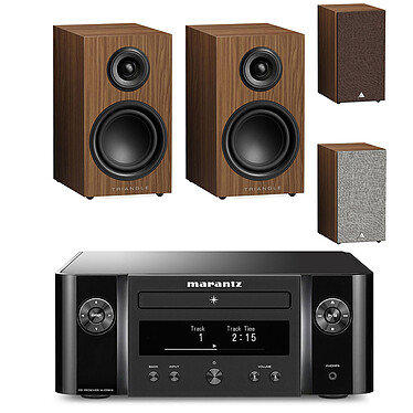 Marantz Melody X M-CR612 Black + Triangle Elara LN01 Oak with Dual Grilles .