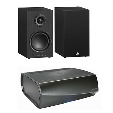 Denon HEOS Amp HS2 + Triangle Elara LN01 Matte Black.