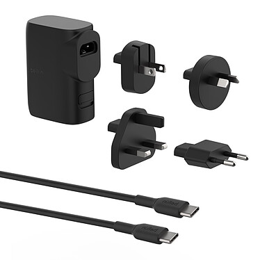 Acheter Belkin chargeur secteur 25W USB-C et USB-A avec Batterie externe 5K intégré (Noir)