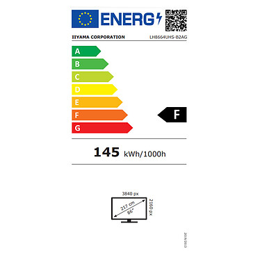 iiyama 85.6" LED - ProLite LH8664UHS-B2AG. economico