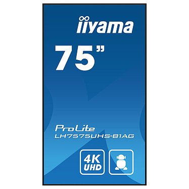 Avis iiyama 75" LED - ProLite LH7575UHS-B1AG