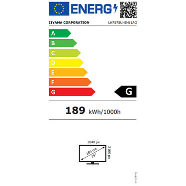 iiyama 75" LED - ProLite LH7575UHS-B1AG pas cher