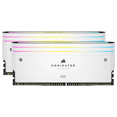 Comprar Corsair Dominator Titanium DDR5 - Kit de iluminación blanco.