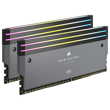 Corsair Dominator Titanium DDR5 - Kit di illuminazione grigio.