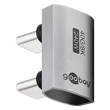 Goobay 180° U-shaped USB-C Male to USB-C Male Adapter.